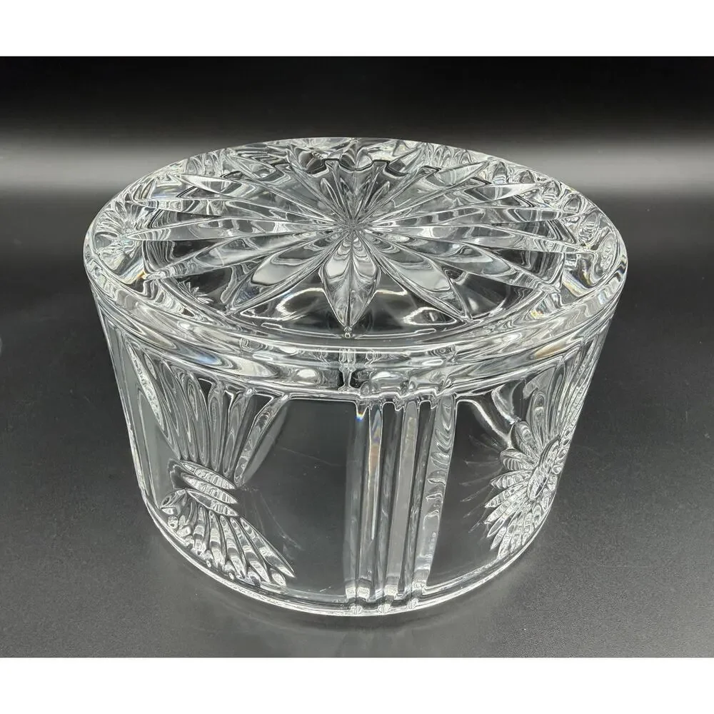 Waterford Crystal Millennium Collection Champagne Wine Bottle Coaster 5” VNTG